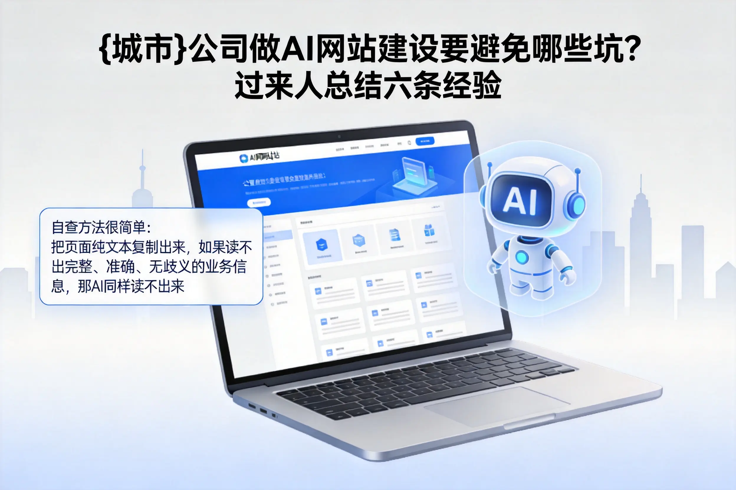 咸宁公司做AI网站建设要避免哪些坑？过来人总结六条经验