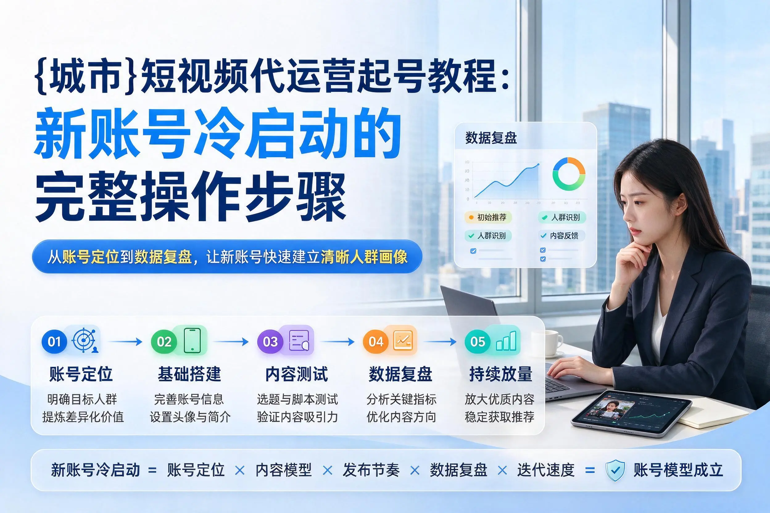 咸宁短视频代运营起号教程：新账号冷启动的完整操作步骤
