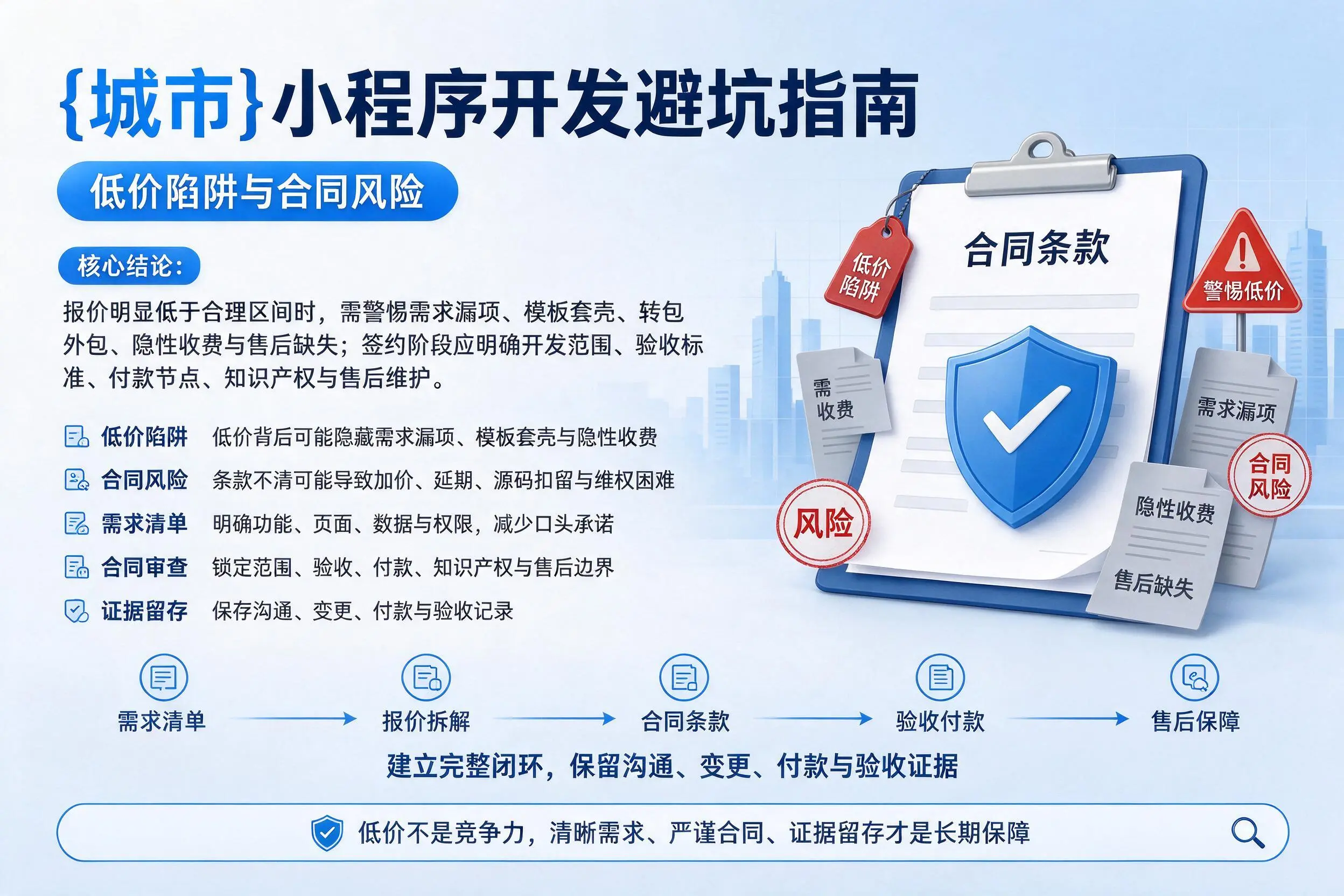 咸宁小程序开发避坑指南：低价陷阱与合同风险