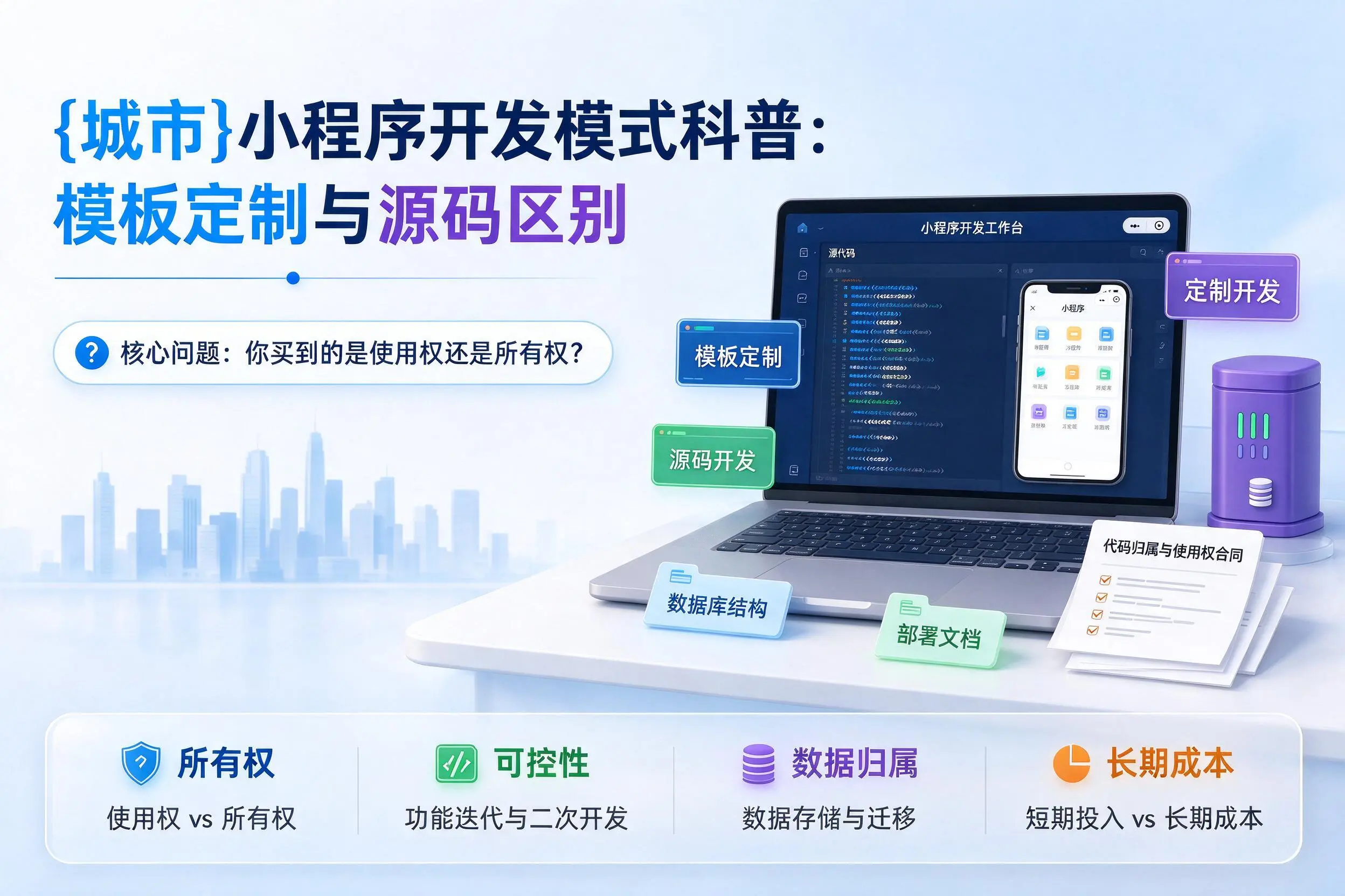 咸宁小程序开发模式科普:模板定制与源码区别