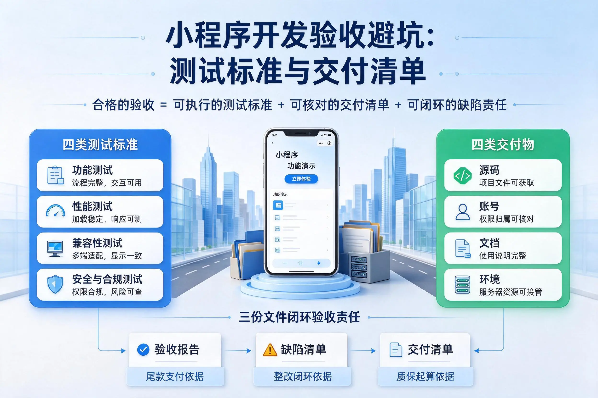 咸宁小程序开发验收避坑:测试标准与交付清单