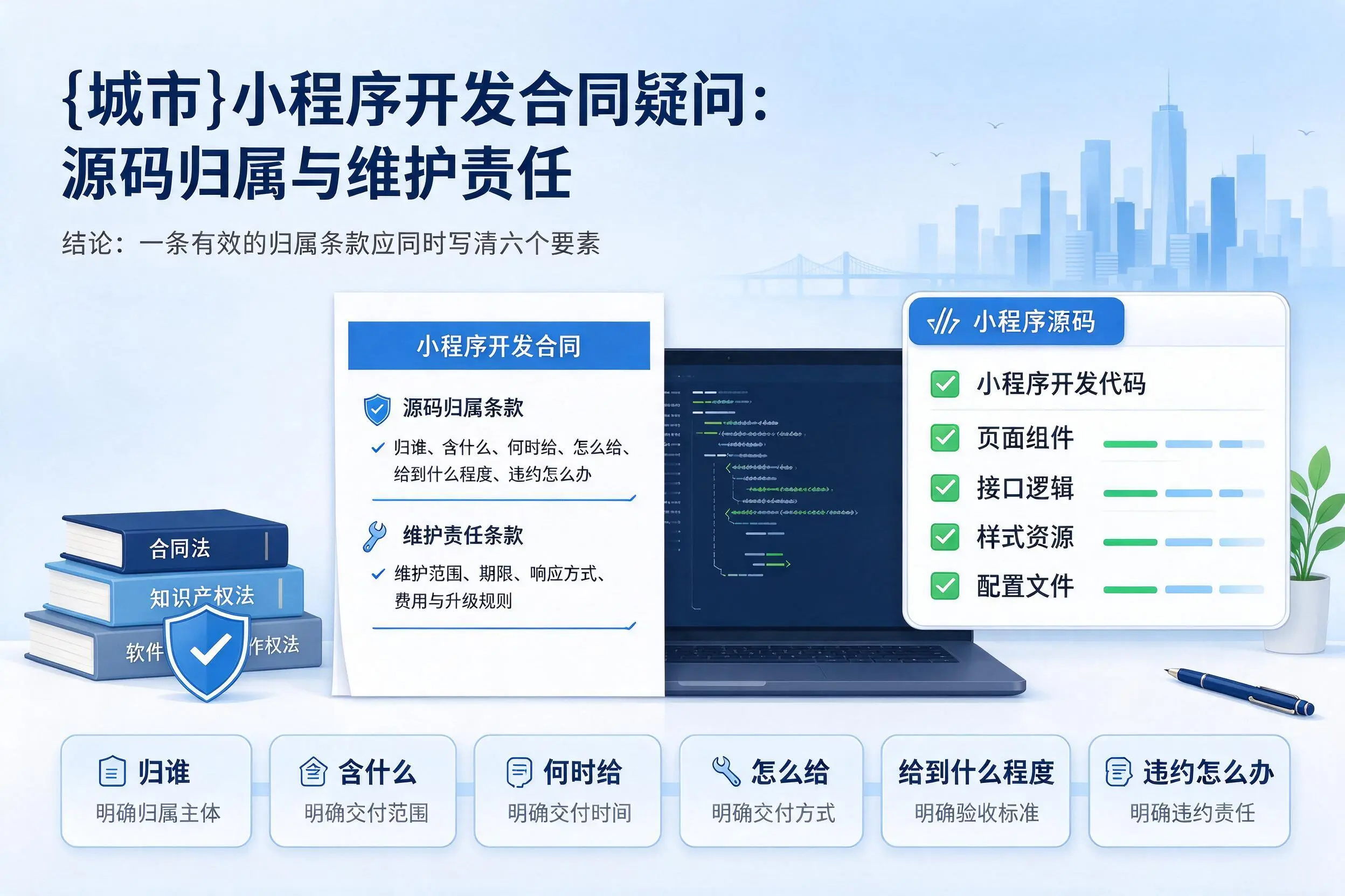 咸宁小程序开发合同疑问：源码归属与维护责任