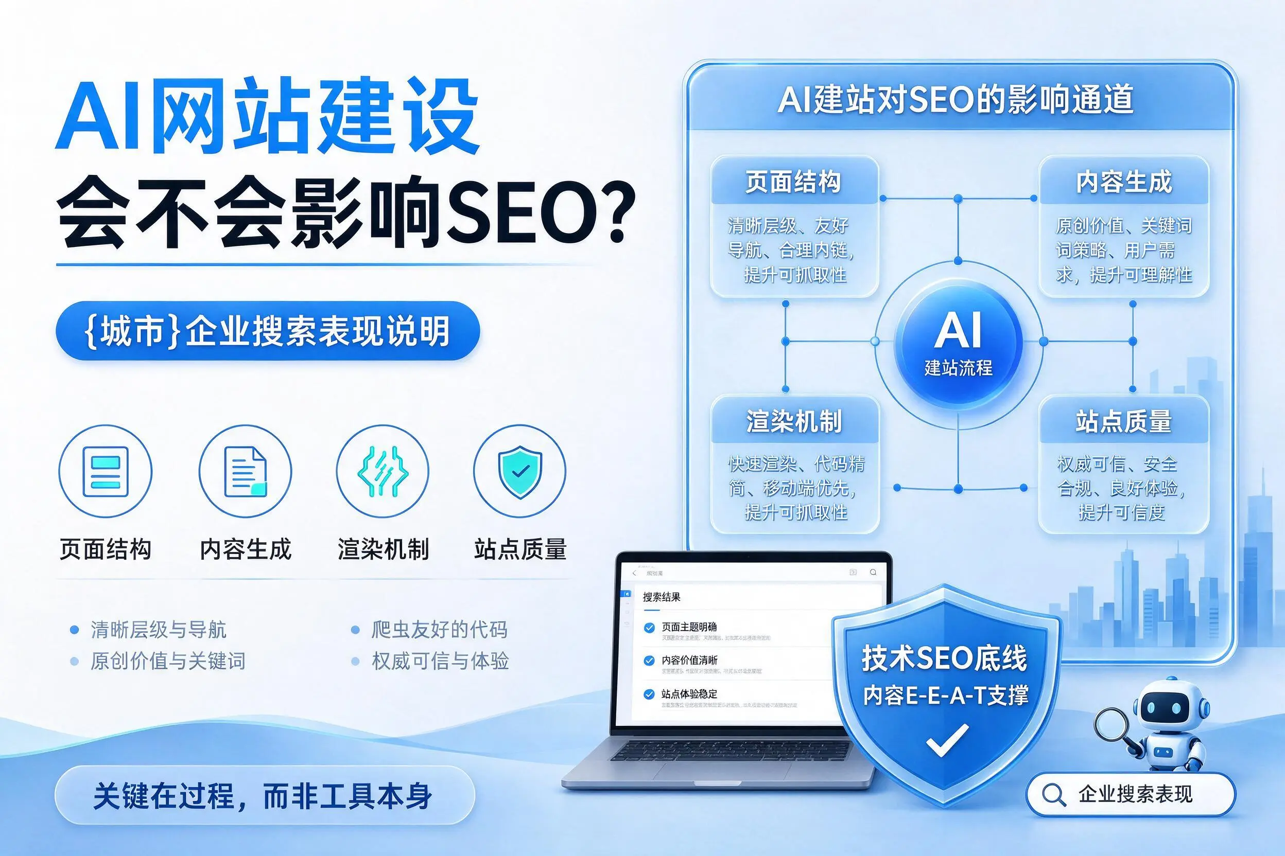 AI网站建设会不会影响SEO?咸宁企业搜索表现说明