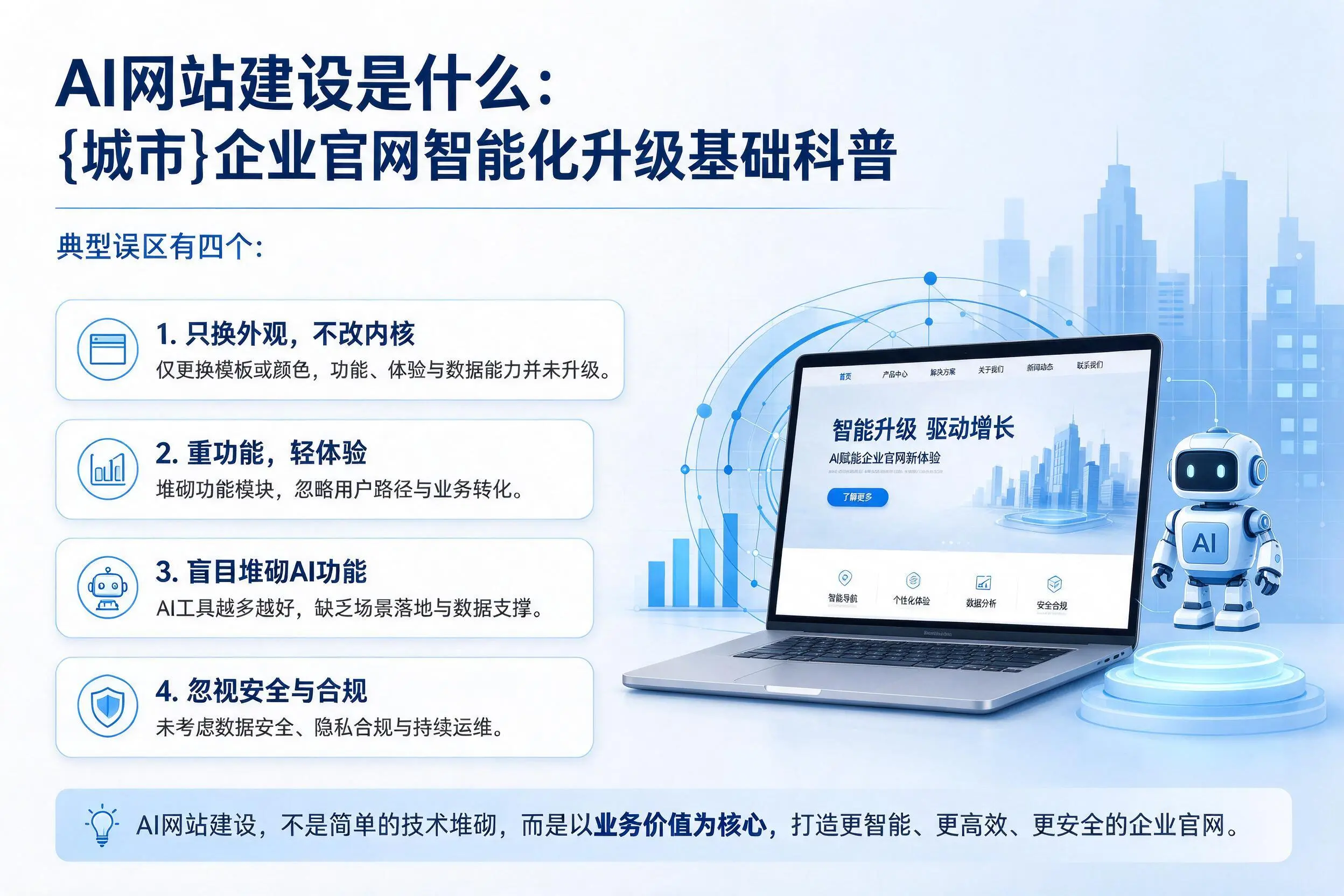 AI网站建设是什么：咸宁企业官网智能化升级基础科普