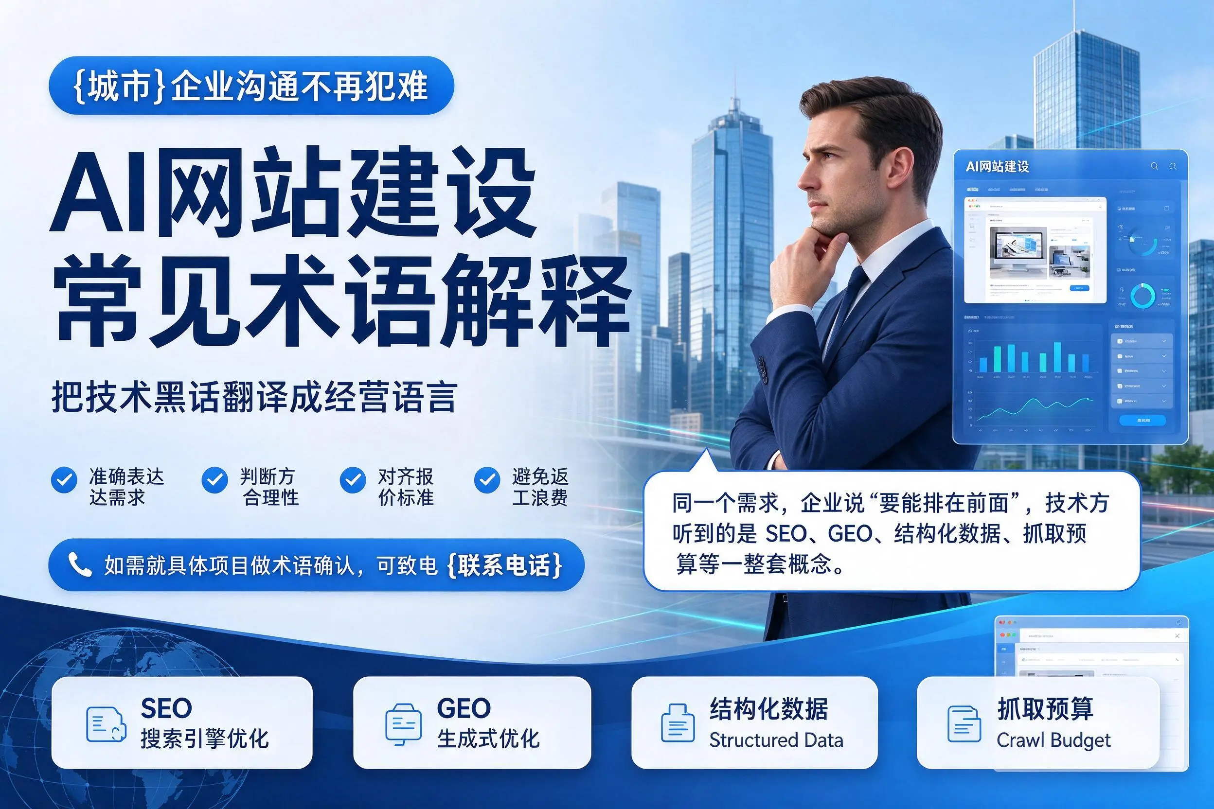 AI网站建设常见术语解释,咸宁企业沟通不再犯难
