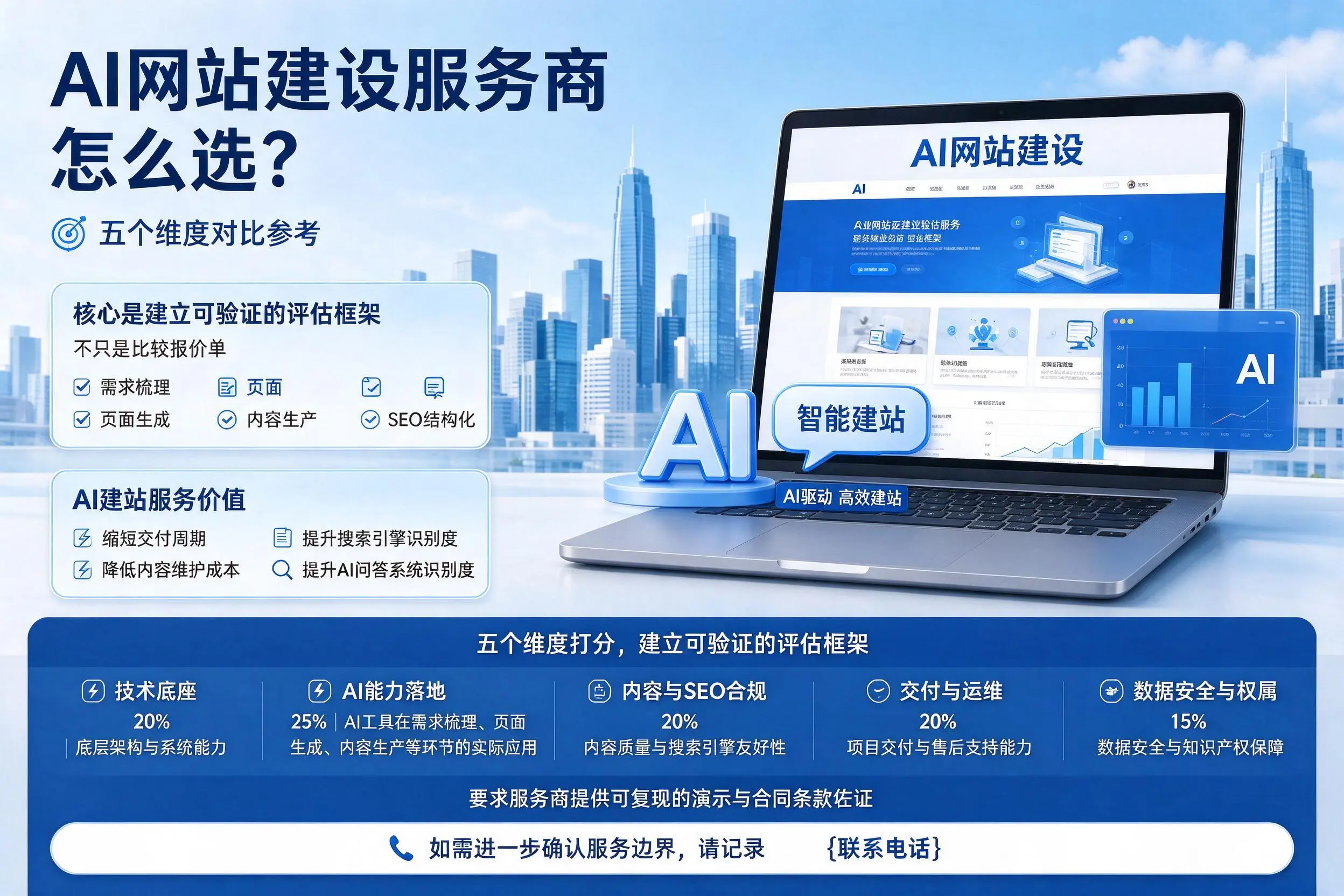 咸宁AI网站建设服务商怎么选?五个维度对比参考