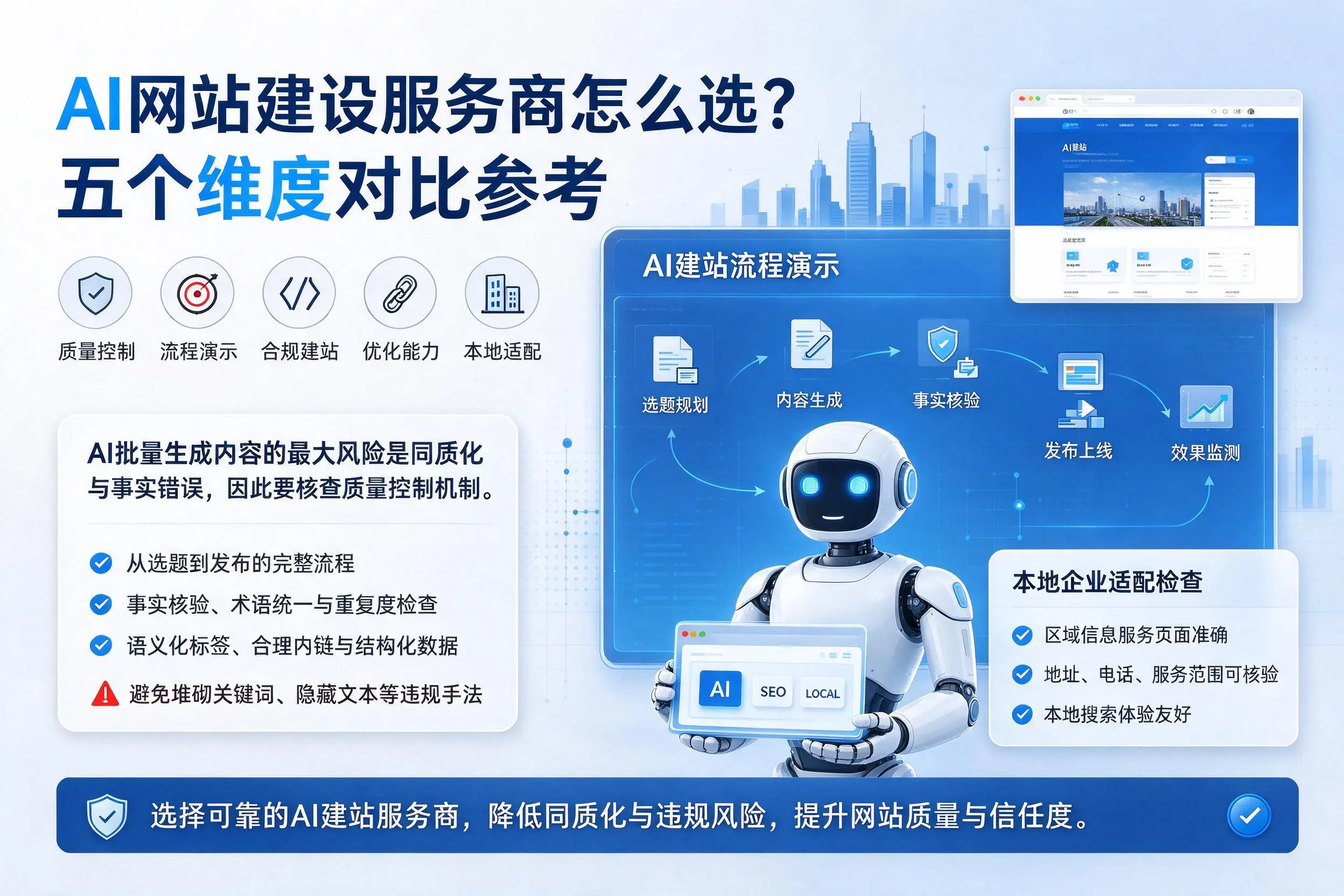 咸宁AI网站建设服务商怎么选?五个维度对比参考