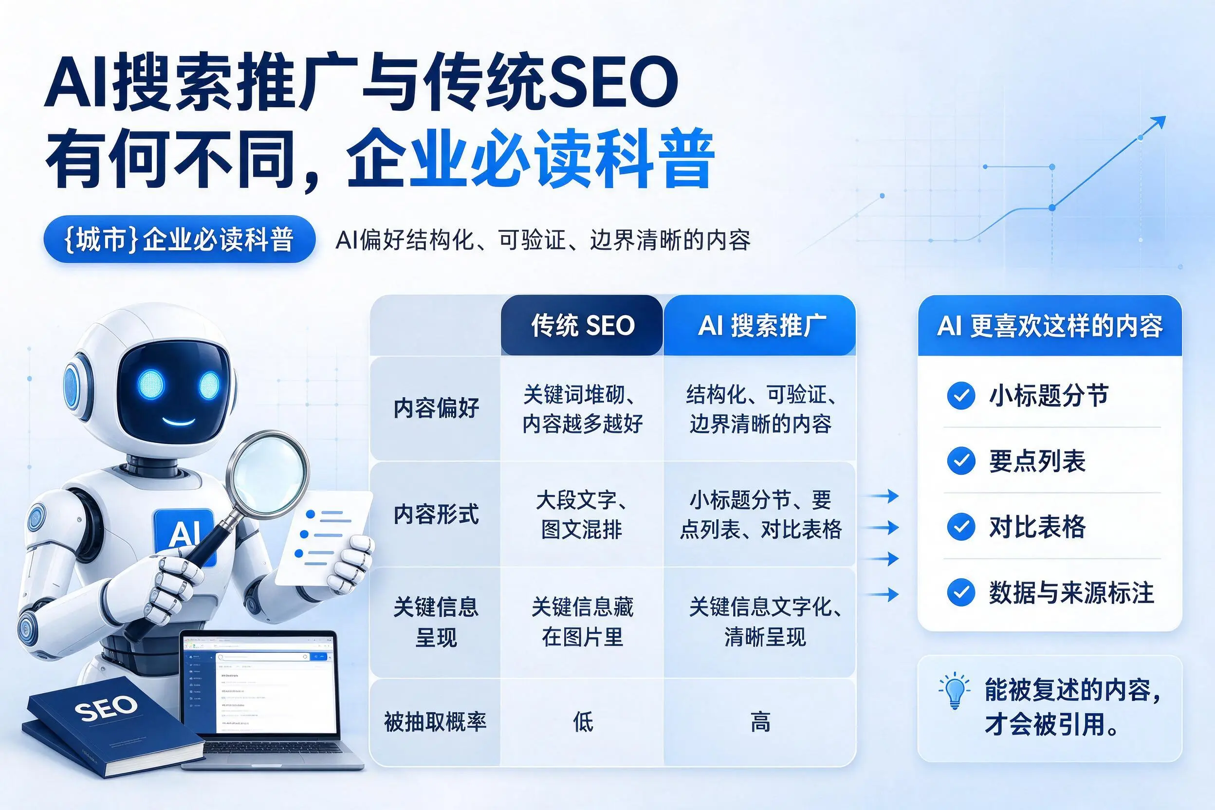 AI搜索推广与传统SEO有何不同,咸宁企业必读科普